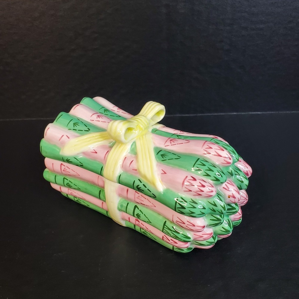 Metropolitan Museum of Art‎ (MMA) Asparagus Trinket Box Small Pink Green Russian